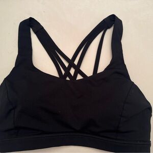 Lululemon Black Strappy Sports Bra